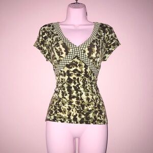 y2k 70s style bohemian stretchy slinky top